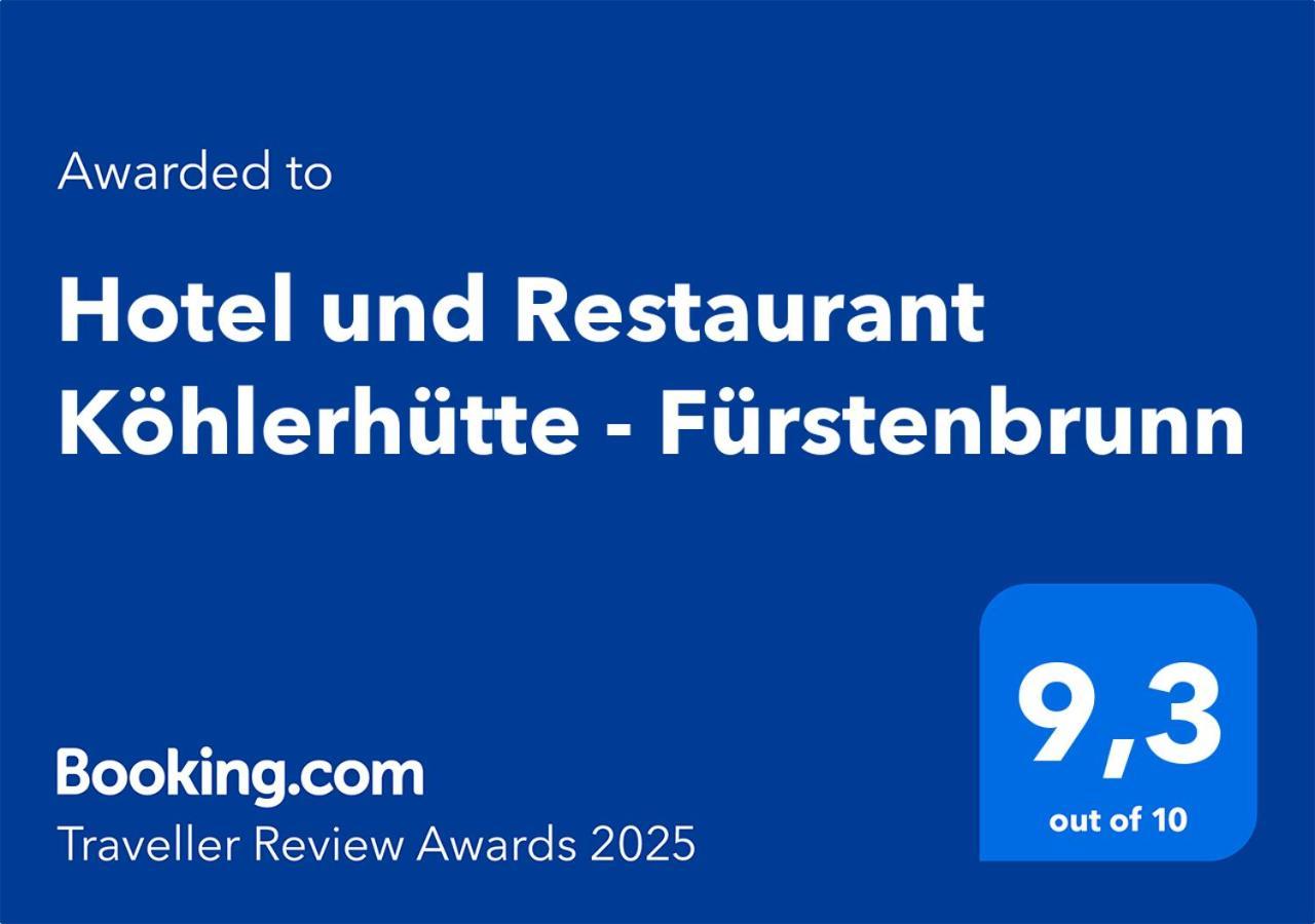 Hotel Und Restaurant Koehlerhuette - Fuerstenbrunn Beierfeld エクステリア 写真